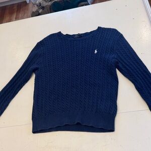 Polo Ralph Lauren Dark Blue Cable Knit Sweater